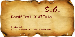 Darázsi Olívia névjegykártya